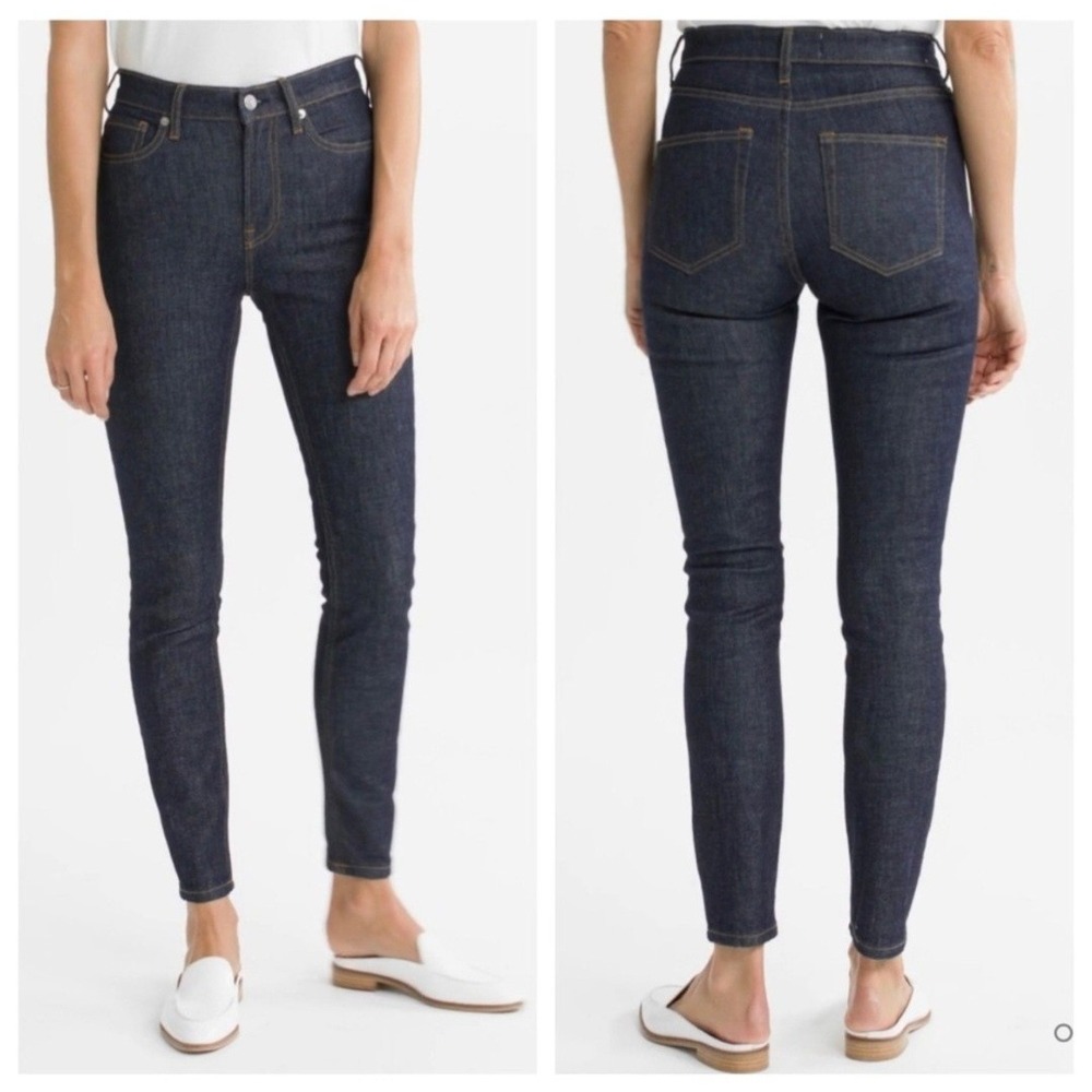 Everlane Skinny Jean Blue Mid-Rise Stretch Size 28
